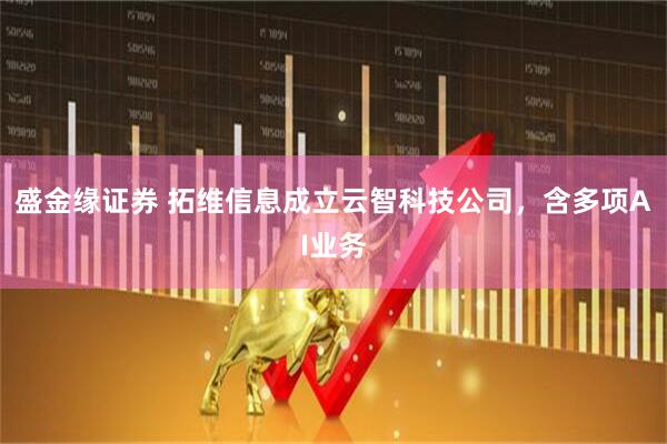 盛金緣證券 拓維信息成立云智科技公司，含多項AI業(yè)務(wù)